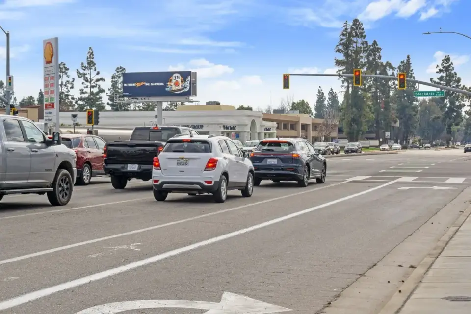 Digital Miller Lite billboard at Stockdale Highway in Bakersfield